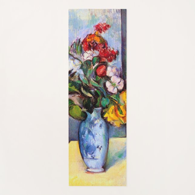 Still Life with Flowers in a Vase, Paul Cezanne Yoga Mat (Front)