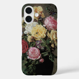 Still Life with Flowers in Vase by Olaf Hermansen iPhone 16 Case