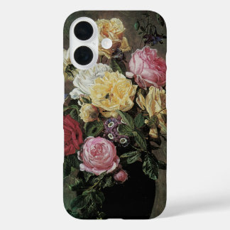 Still Life with Flowers in Vase by Olaf Hermansen iPhone 16 Case