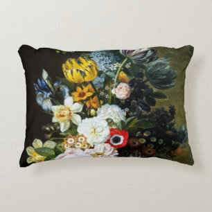 Still Life with Flowers painting Accent Pillow