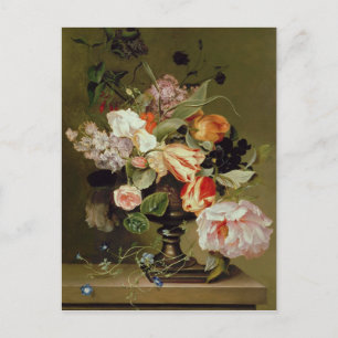 Still life with flowers postcard