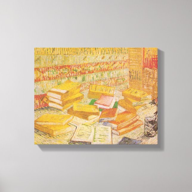 Still Life with French Novels | Vincent van Gogh Canvas Print (Front)