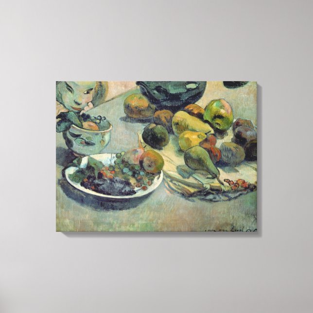 Still Life with Fruit, 1888 Canvas Print (Front)