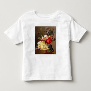 Still life with fruit and flowers toddler t-shirt