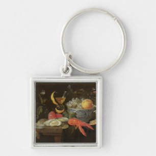 Still Life with Fruit and Shell Fish, 1653 (oil on Keychain