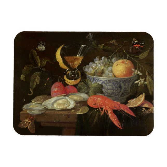 Still Life with Fruit and Shell Fish, 1653 (oil on Magnet (Horizontal)