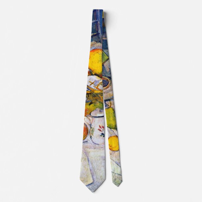 Still Life with Fruit Basket, Paul Cezanne Tie (Front)