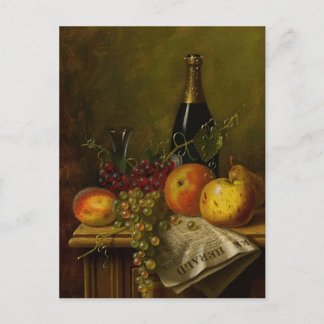 Still Life with Fruit by William Michael Harnett Postcard (Front)