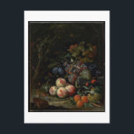 Still Life with Fruit, Foliage and Insects, c.1669 Postcard<br><div class="desc">Still Life with Fruit,  Foliage and Insects,  c.1669 (oil on canvas),  Mignon,  Abraham (1640-79) / Minneapolis Institute of Arts,  MN,  USA / Gift of Bruce B. Dayton / The Bridgeman Art Library | Image Collection Number: MNS488254</div>