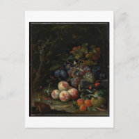 Still Life with Fruit, Foliage and Insects, c.1669