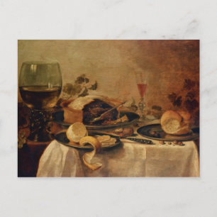 Still Life with Fruit Pie, 1635 Postcard
