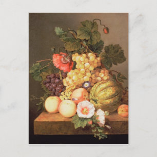 Still life with fruit postcard