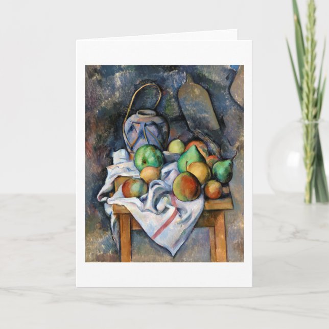 Still Life with Fruits, Paul Cezanne Card (Front)