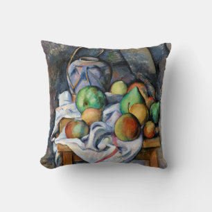 Still Life with Fruits, Paul Cezanne Throw Pillow