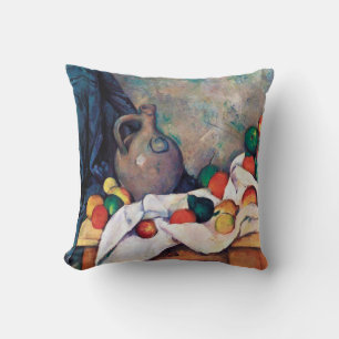 Still Life with Fruits, Paul Cezanne Throw Pillow