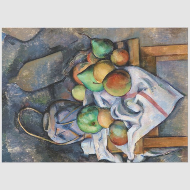 Still Life with Fruits, Paul Cezanne Tissue Paper (Front)
