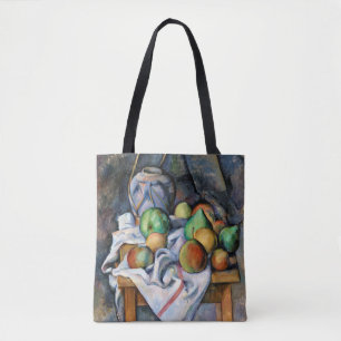 Still Life with Fruits, Paul Cezanne Tote Bag