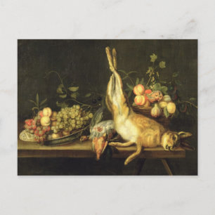 Still Life with Game and Fruit Postcard