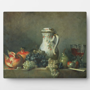 Still Life with Grapes and Pomegranates, 1763 (oil Plaque
