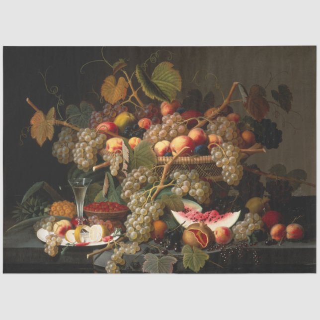 Still Life with Grapes  Tissue Paper (Front)