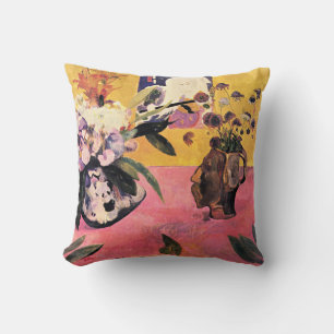 Still Life with Head-Shaped Vase Throw Pillow
