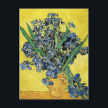 Still Life with Irises by Vincent Van Gogh Postcard<br><div class="desc">Van Gogh's Still Life with Irises</div>