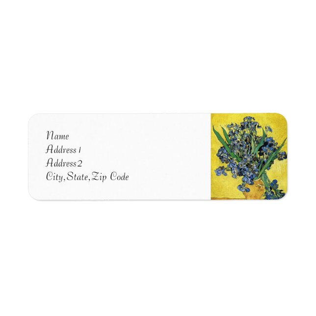 Still Life with Irises par Van Gogh (Devant)