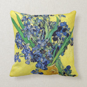 Still Life with Irises Vincent van Gogh Throw Pillow