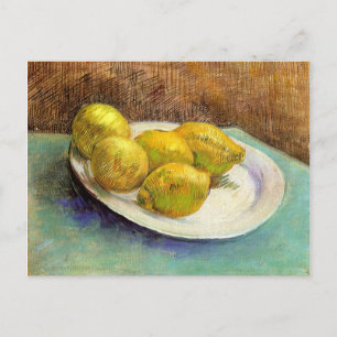 Still Life with Lemons on a Plate Postcard