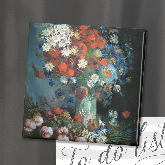 Still Life with Meadow Flowers | Vincent Van Gogh Magnet (Creator Uploaded)