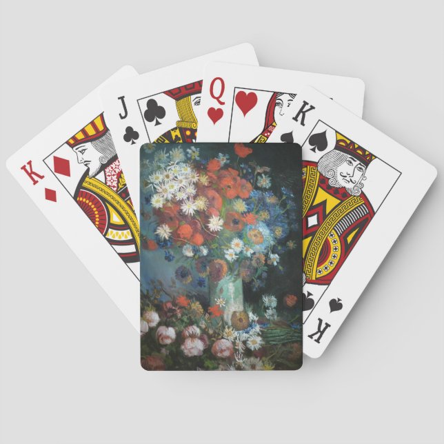 Still Life with Meadow Flowers | Vincent van Gogh Playing Cards (Back)