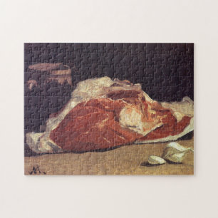 Still Life with Meat Monet Fine Art Jigsaw Puzzle