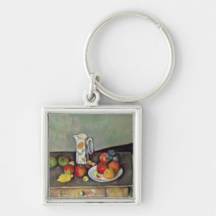 Still life with milk jug and fruit, c.1886-90 (oil keychain