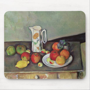 Still life with milk jug and fruit, c.1886-90 (oil mouse pad