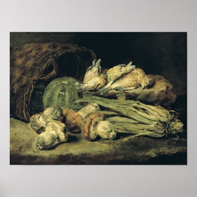 Still Life with Mushrooms Poster (Front)