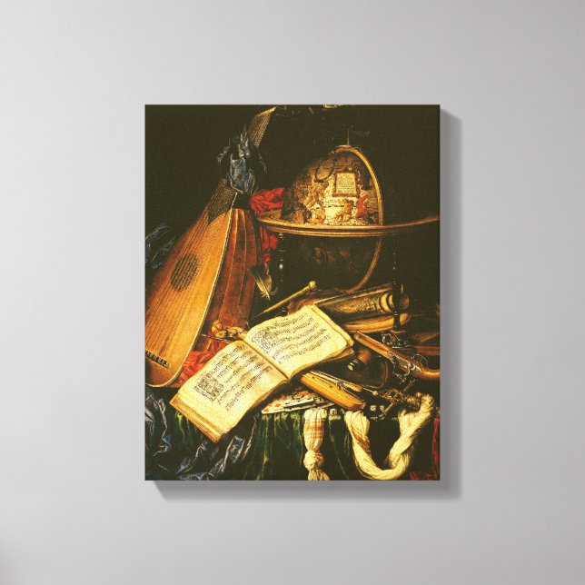 Still Life with Musical Instruments Canvas Print (Front)