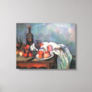 Still Life With Onions by Paul Cezanne Canvas Print