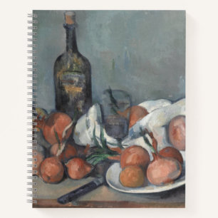 Still Life with Onions, OIl Painting, Paul Cezanne Notebook