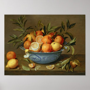 Still Life with Oranges and Lemons Poster