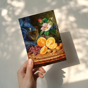 Still Life with Oranges Josef Lauer Card
