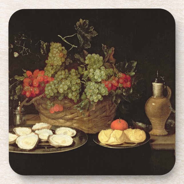 Still Life with Oysters Coaster (Front)