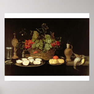 Still Life with Oysters Poster