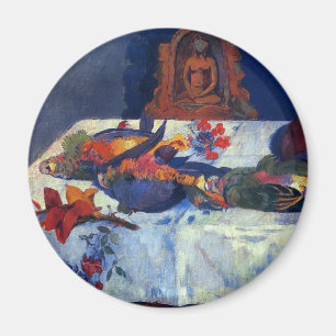 'Still Life with Parrots' - Paul Gauguin Magnet