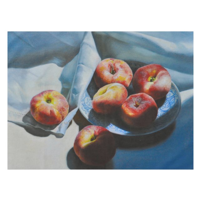 Still Life with Peaches and White Cloth (Front (Horizontal))
