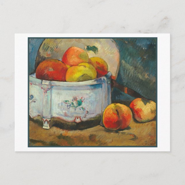 Still Life with Peaches by Paul Gauguin Postcard (Front)