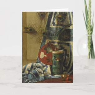 Still Life with Peacock Feathers Card