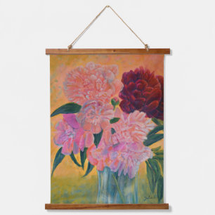 Still Life with Peonies Painting  Hanging Tapestry