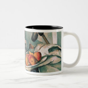 Still Life with Pitcher and Aubergines Two-Tone Coffee Mug