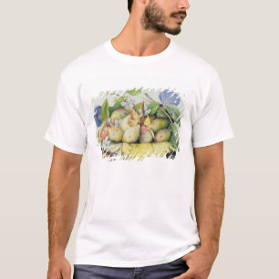 Still life with Plums, Walnuts and Jasmine (w/c on T-Shirt