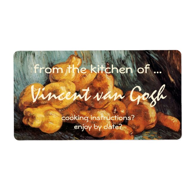 Still Life with Quince Pears by Vincent van Gogh (Front)